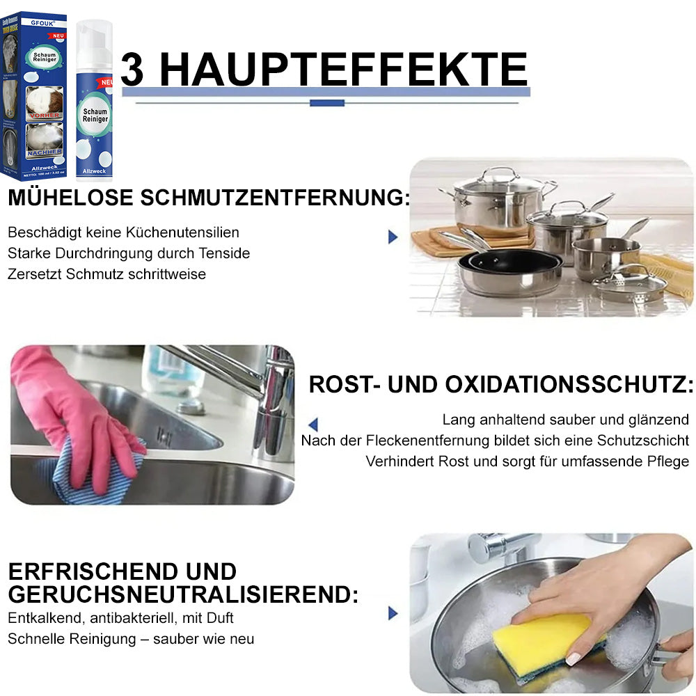 ✨🛠️Hochwirksames Fettlöser-Schaumspray – Entfernt Fett, Eingebranntes & Rost mühelos ohne Schrubben
