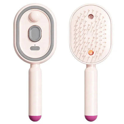 🔥Brosse de Massage du Cuir Chevelu Électrique avec Brume et Lumière Rouge