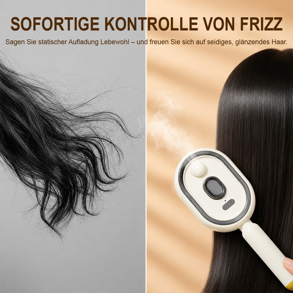 🔥Brosse de Massage du Cuir Chevelu Électrique avec Brume et Lumière Rouge