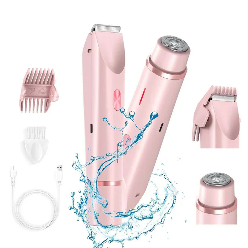 ✨🔥2-in-1 Schmerzfreier Bikini Trimmer für Gesicht & Körper
