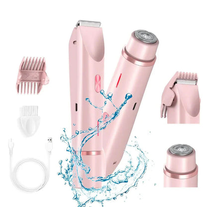 ✨🔥2-in-1 Schmerzfreier Bikini Trimmer für Gesicht & Körper