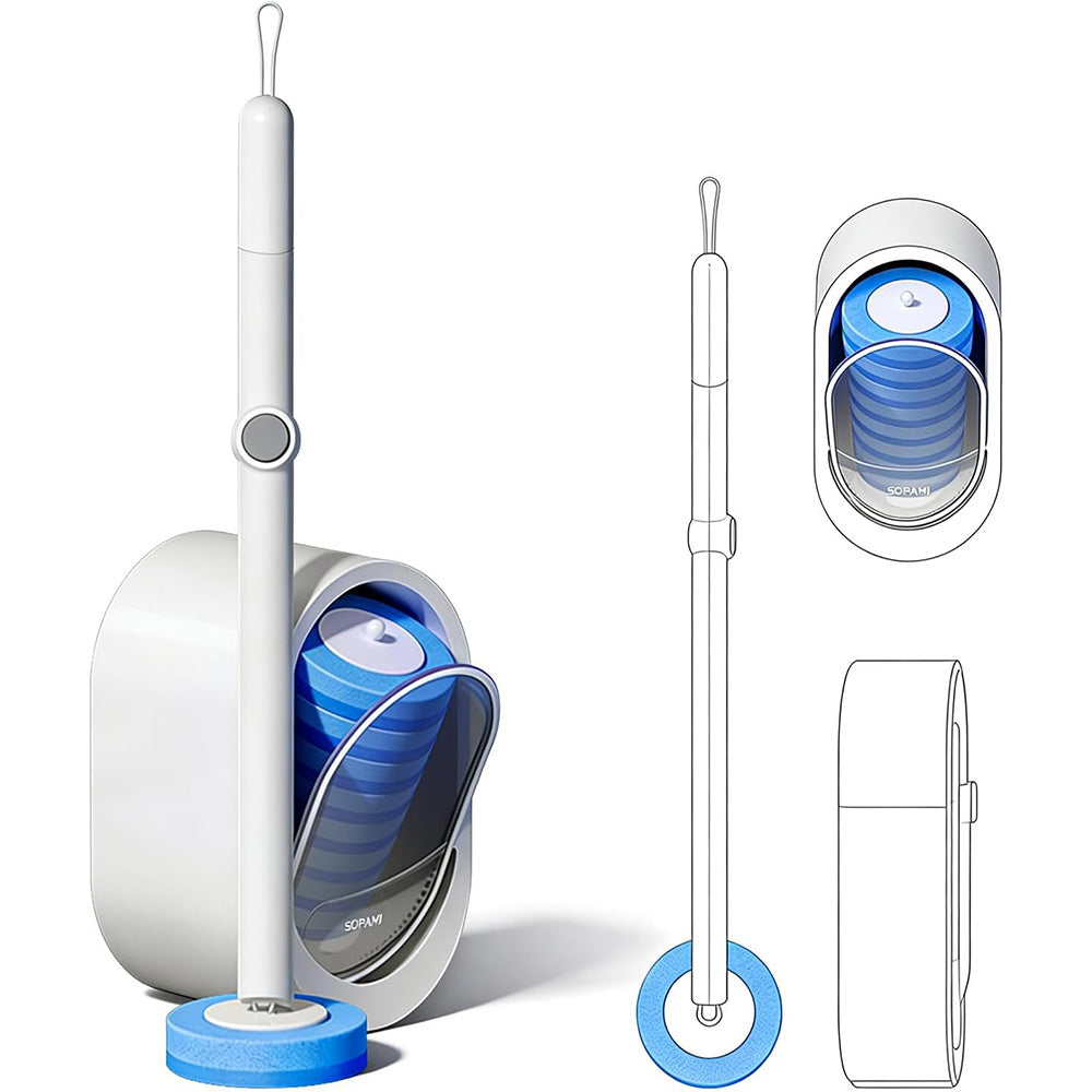 🪄 Magic Clean WC-Reinigungsstab mit integriertem Reiniger & Halterung