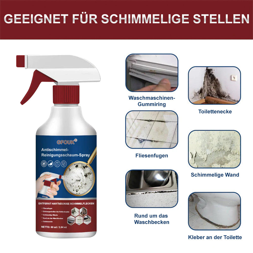 🦠 Anti-Schimmel Reinigungs­schaum Spray | Schnell wirksam, ohne Schrubben