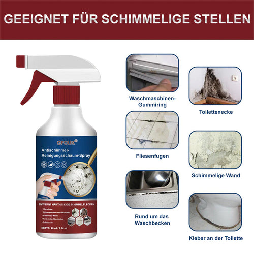 🦠 Anti-Schimmel Reinigungs­schaum Spray | Schnell wirksam, ohne Schrubben