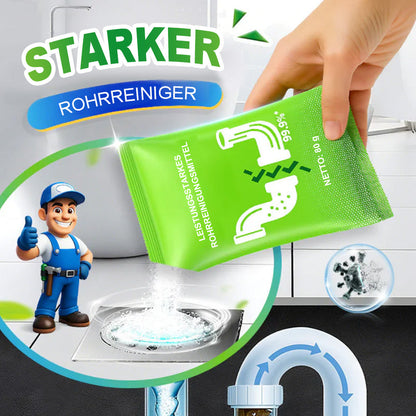 ⚡🏠Leistungsstarkes tägliches Rohrreinigungspulver – Schnellwirkend, sicher & schonend für Küche, Bad & Dusche💥