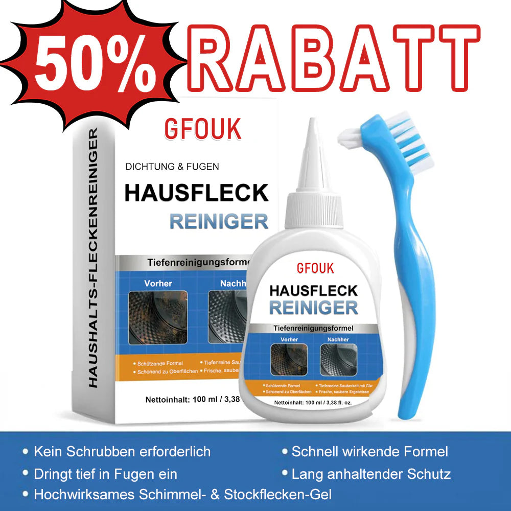 ✨🧼 Magic Schimmel-Entferner Gel– Beseitigt Schwarzschimmel & Stockflecken auf Silikonfugen, Fliesen & Duschen (Ohne Schrubben)