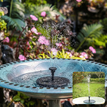 ☀️⛲ Solarbrunnen-Pumpe – mit 4 Düsen für Vogeltränke & Garten (16 cm / 6,3 Zoll)