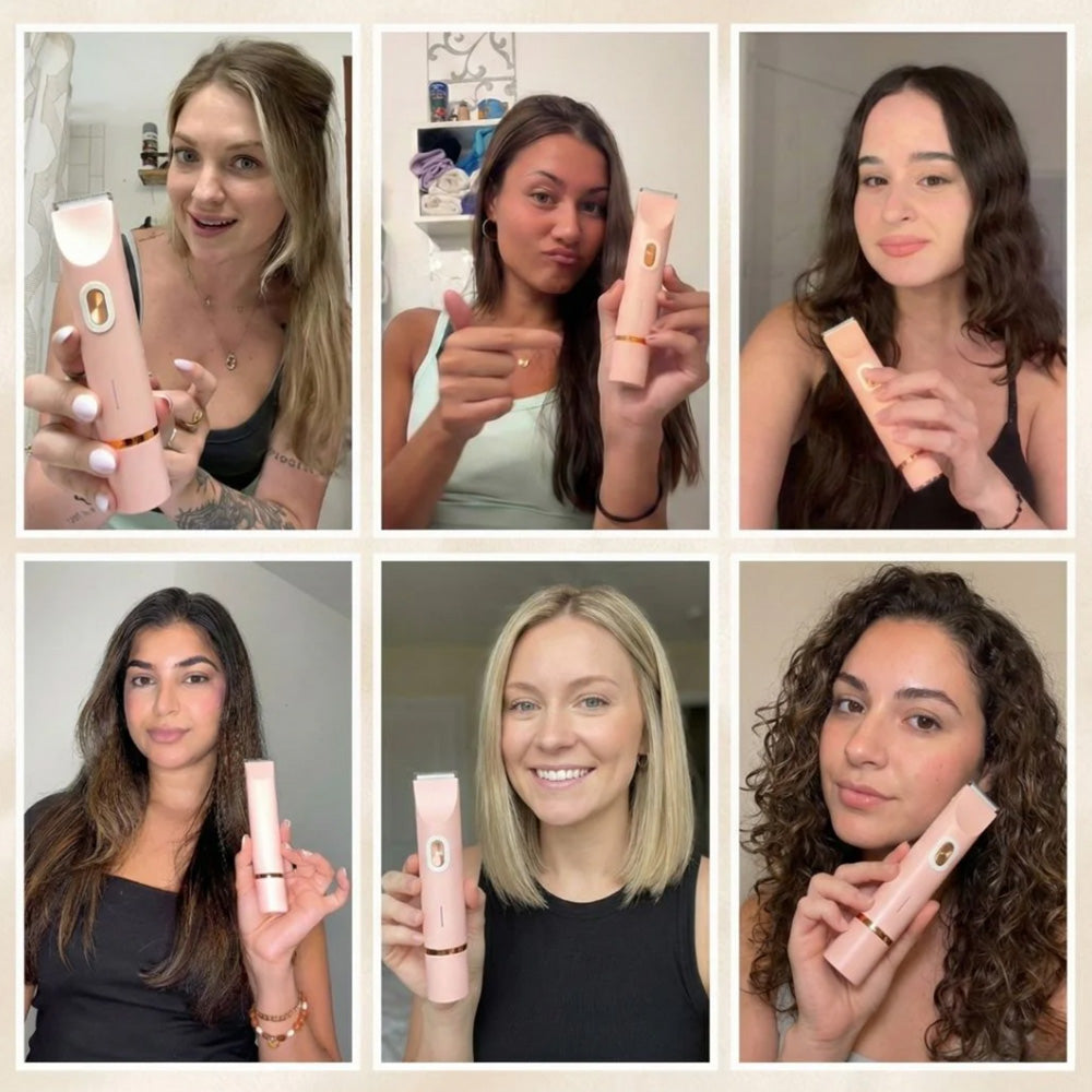 ✨🔥2-in-1 Schmerzfreier Bikini Trimmer für Gesicht & Körper
