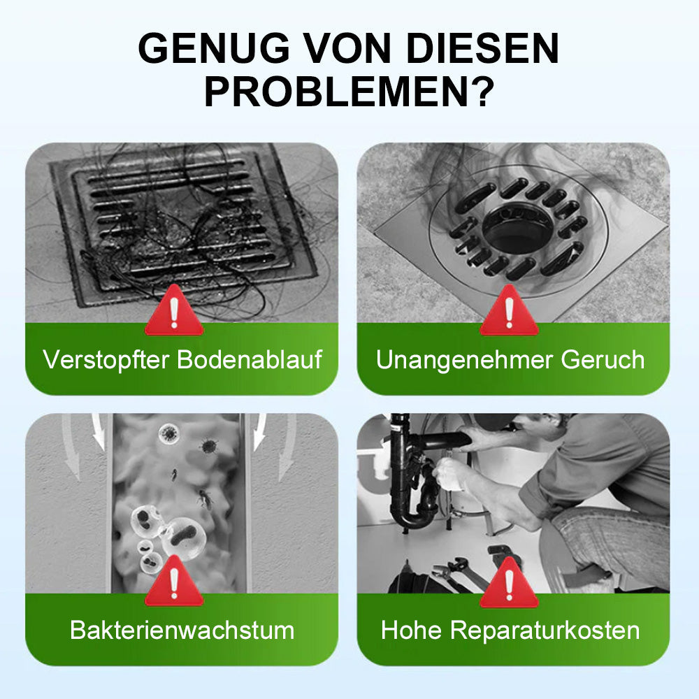 ⚡🏠Leistungsstarkes tägliches Rohrreinigungspulver – Schnellwirkend, sicher & schonend für Küche, Bad & Dusche💥