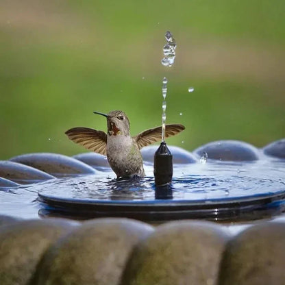 ☀️⛲ Solarbrunnen-Pumpe – mit 4 Düsen für Vogeltränke & Garten (16 cm / 6,3 Zoll)