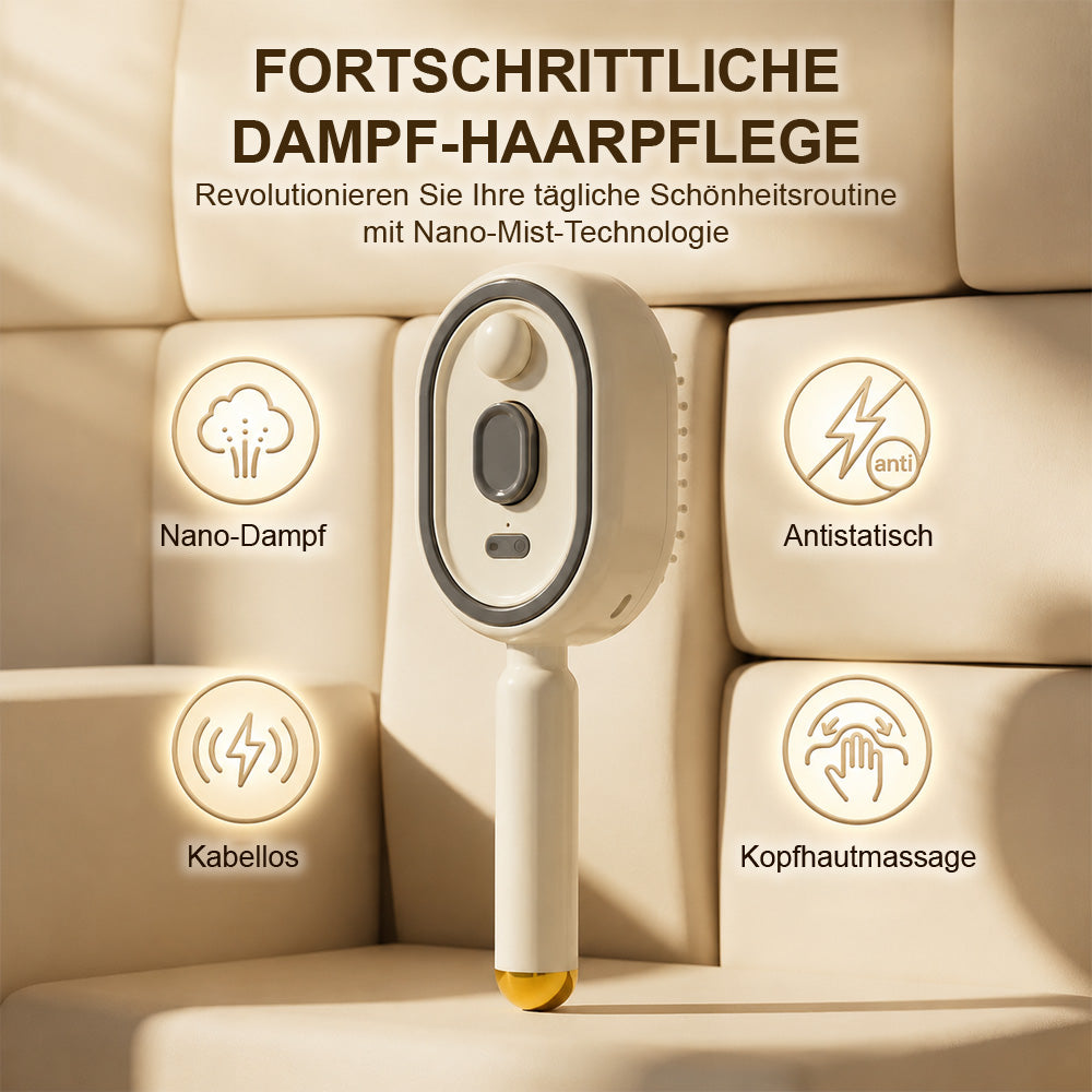 🔥Brosse de Massage du Cuir Chevelu Électrique avec Brume et Lumière Rouge