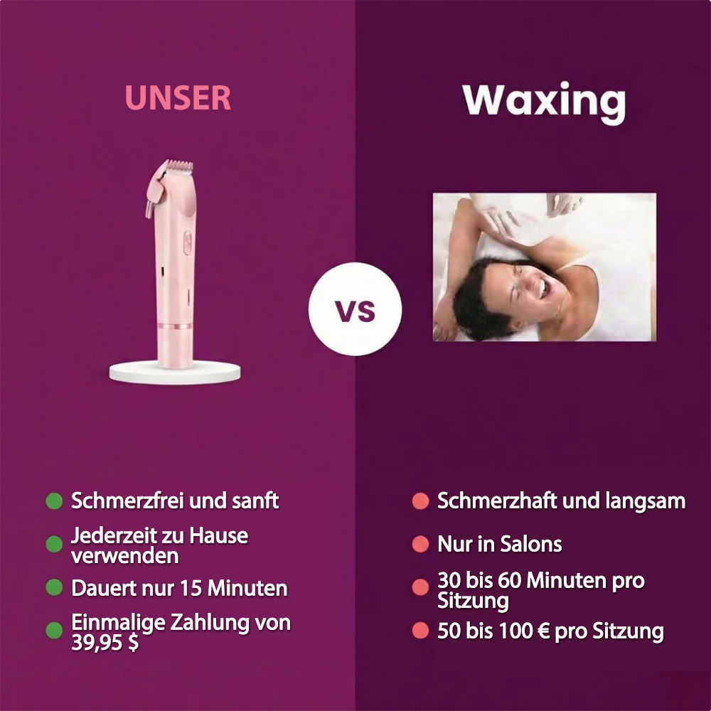 ✨🔥2-in-1 Schmerzfreier Bikini Trimmer für Gesicht & Körper