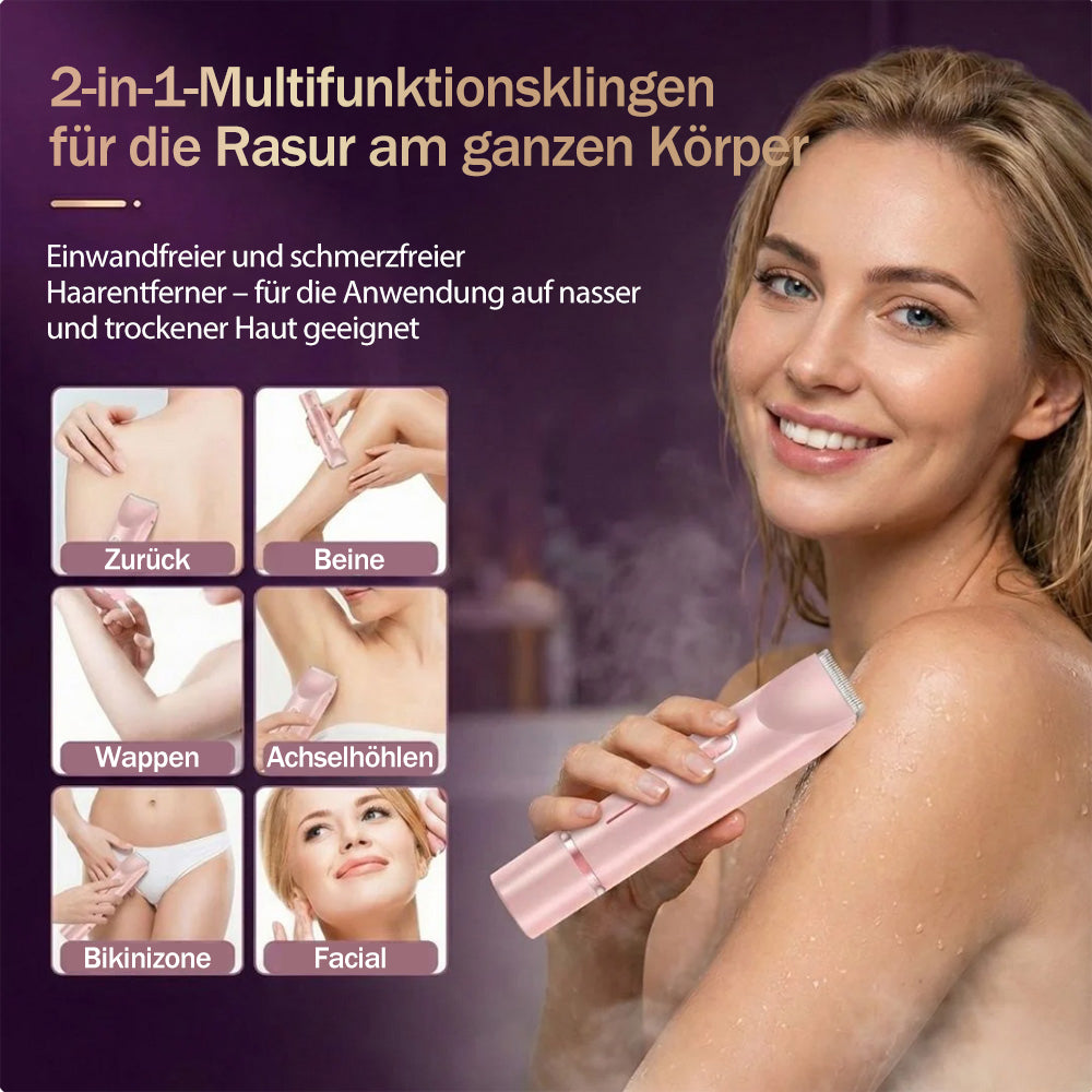 ✨🔥2-in-1 Schmerzfreier Bikini Trimmer für Gesicht & Körper
