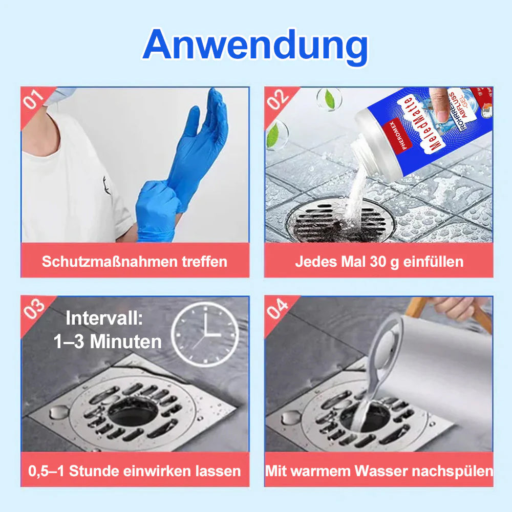 ✨🚰 Leistungsstarkes Rohrreinigungsmittel – schnelle Beseitigung von Verstopfungen, sicher für Rohre und vielseitig einsetzbar 🛠️🚿