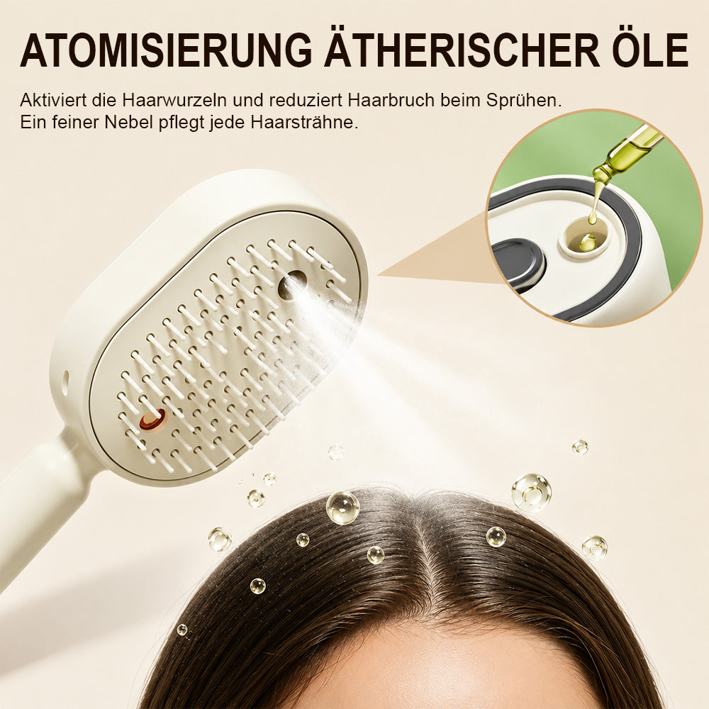 🔥Brosse de Massage du Cuir Chevelu Électrique avec Brume et Lumière Rouge