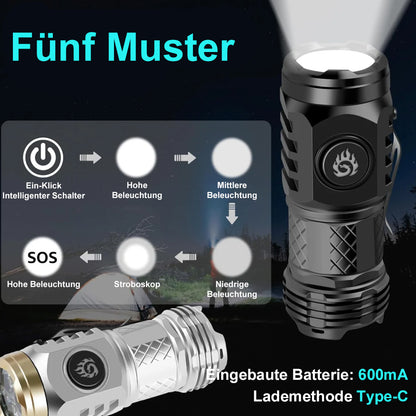 ✨🔥Three-Eyed Monster Mini Taschenlampe🔦 – Ultrastark, kompakt & wiederaufladbar