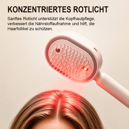 🔥Brosse de Massage du Cuir Chevelu Électrique avec Brume et Lumière Rouge