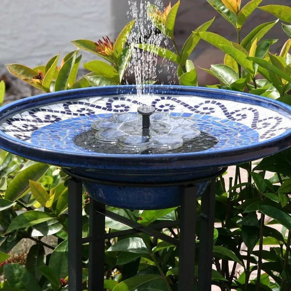 ☀️⛲ Solarbrunnen-Pumpe – mit 4 Düsen für Vogeltränke & Garten (16 cm / 6,3 Zoll)