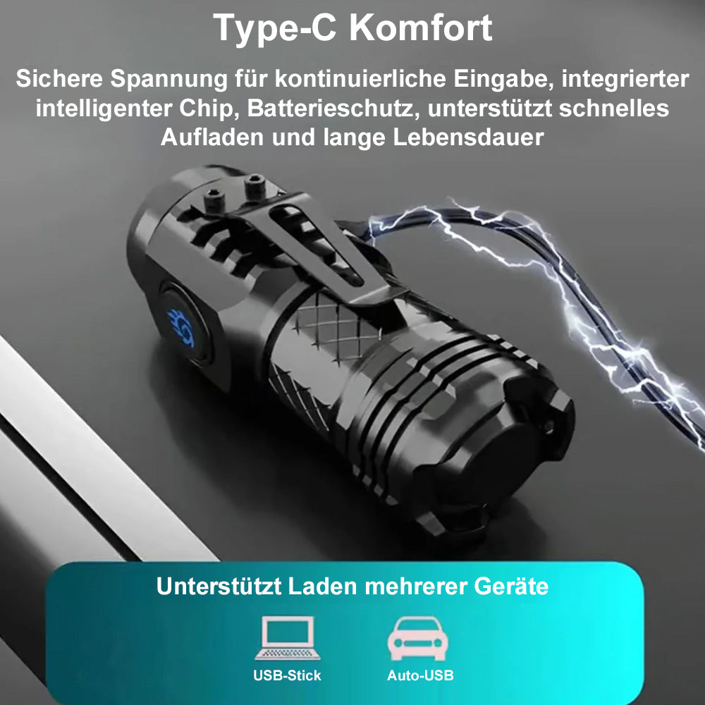 ✨🔥Three-Eyed Monster Mini Taschenlampe🔦 – Ultrastark, kompakt & wiederaufladbar