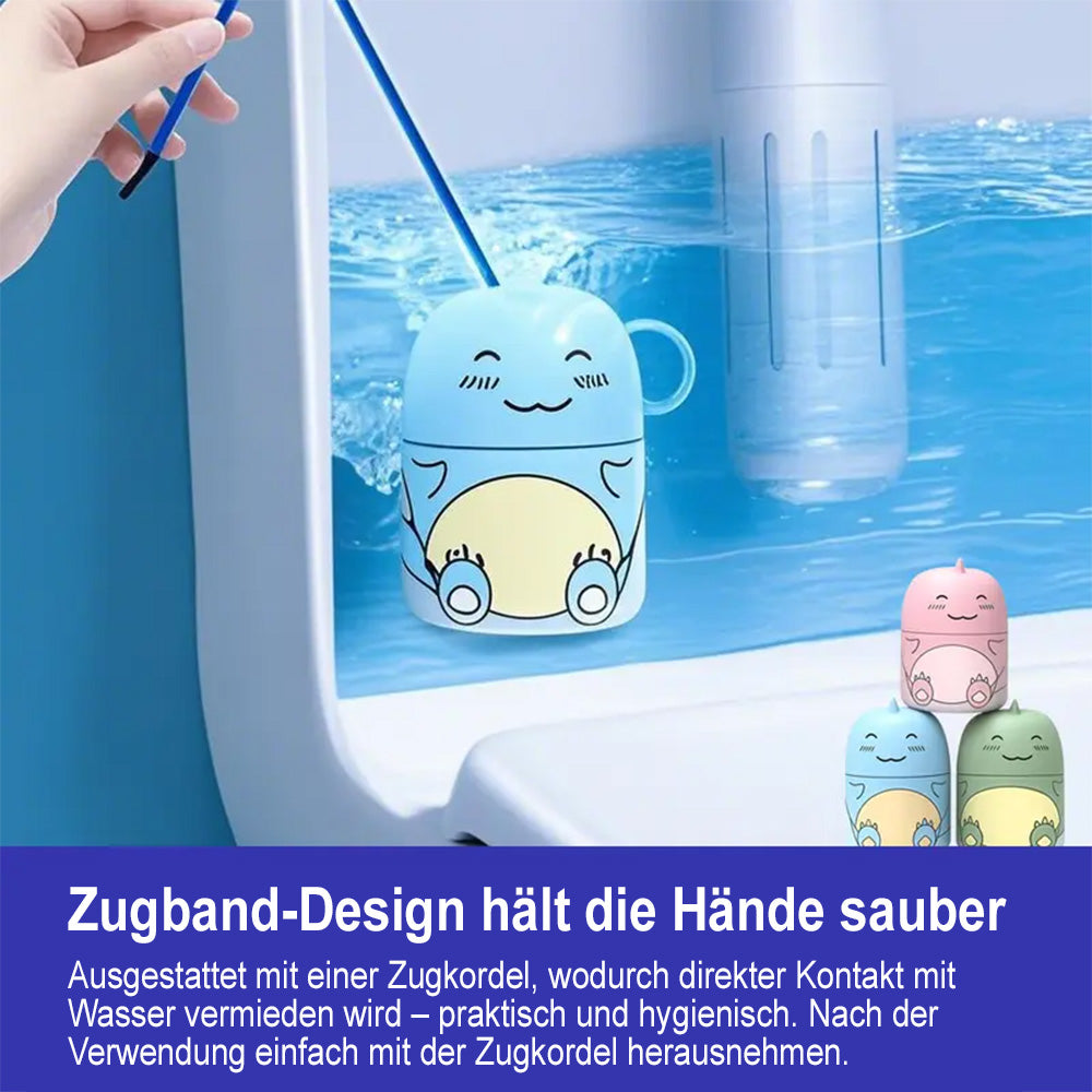 🦕Automatischer WC-Reiniger im süßen Dino-Design – Langzeit Toilettenreiniger für den Spülkasten (Hält bis zu 9 Monate), WC-Duft gegen Kalk & Gerüche (Ozean/Jasmin/Pfirsich)